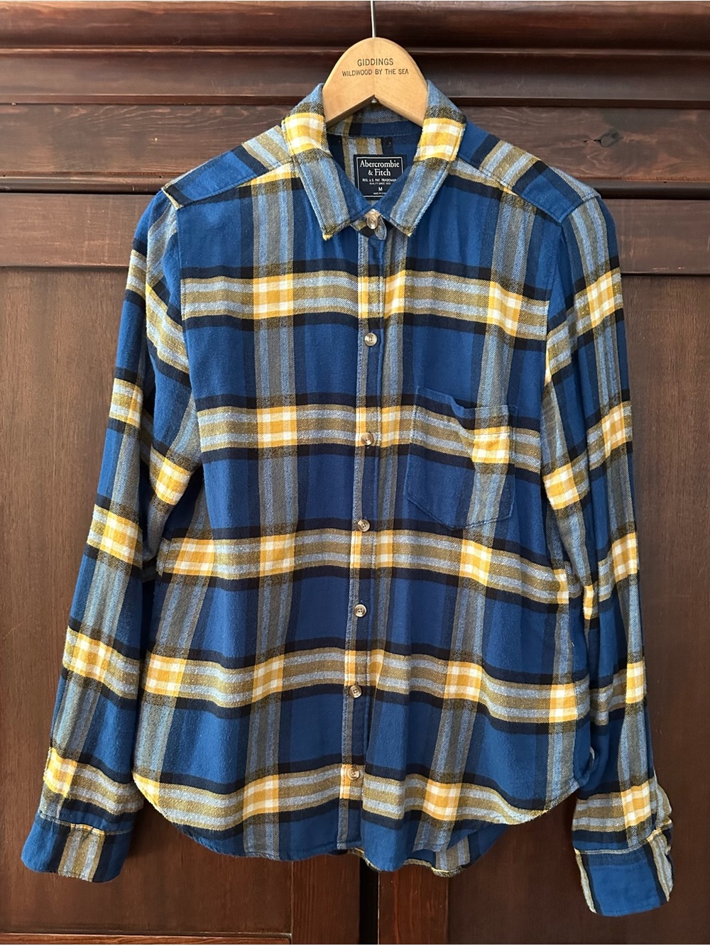 Abercrombie & Fitch • flannel button down shirt • top • women’s